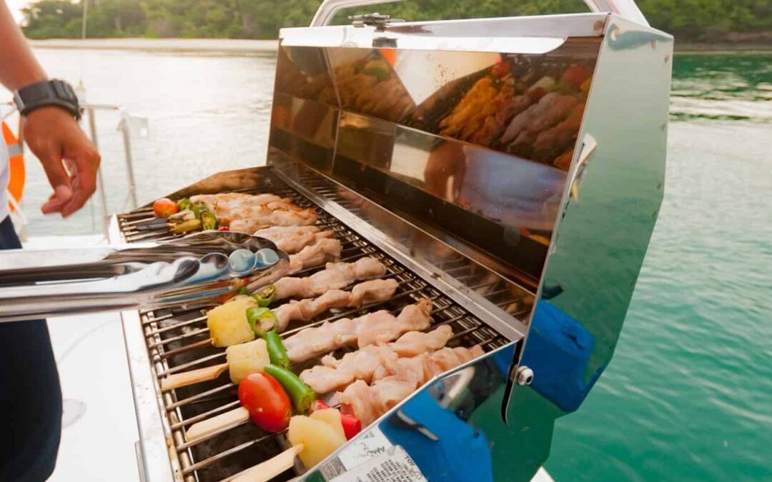 BBQ on board our yachts