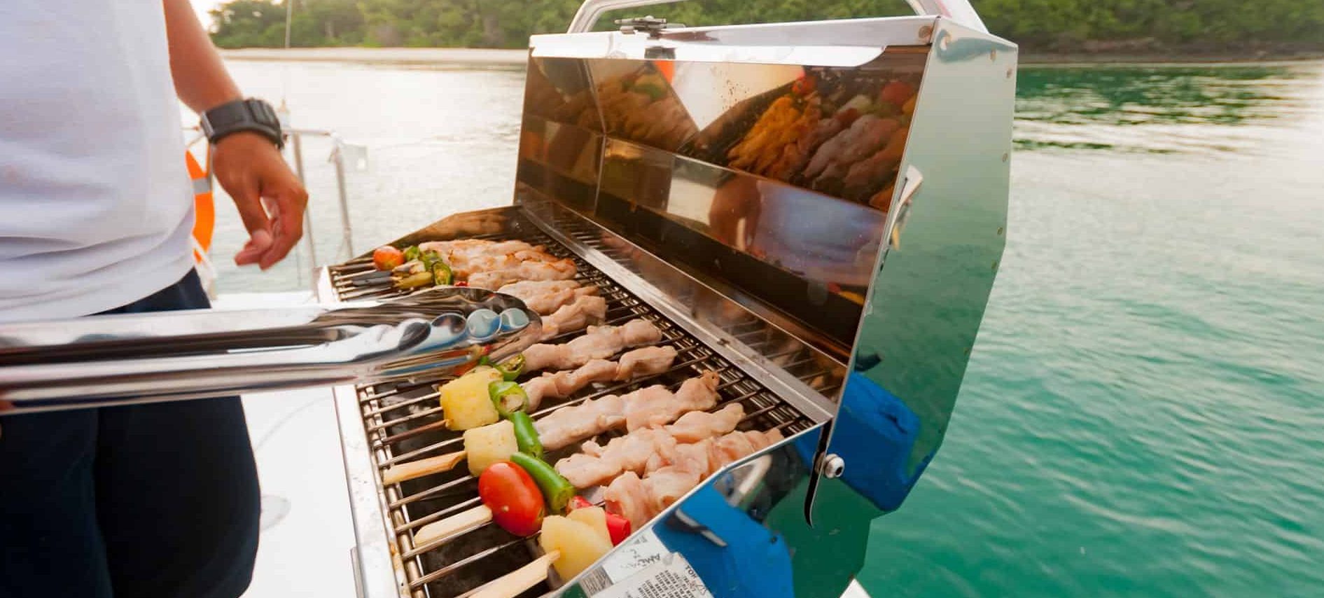 BBQ on board our yachts