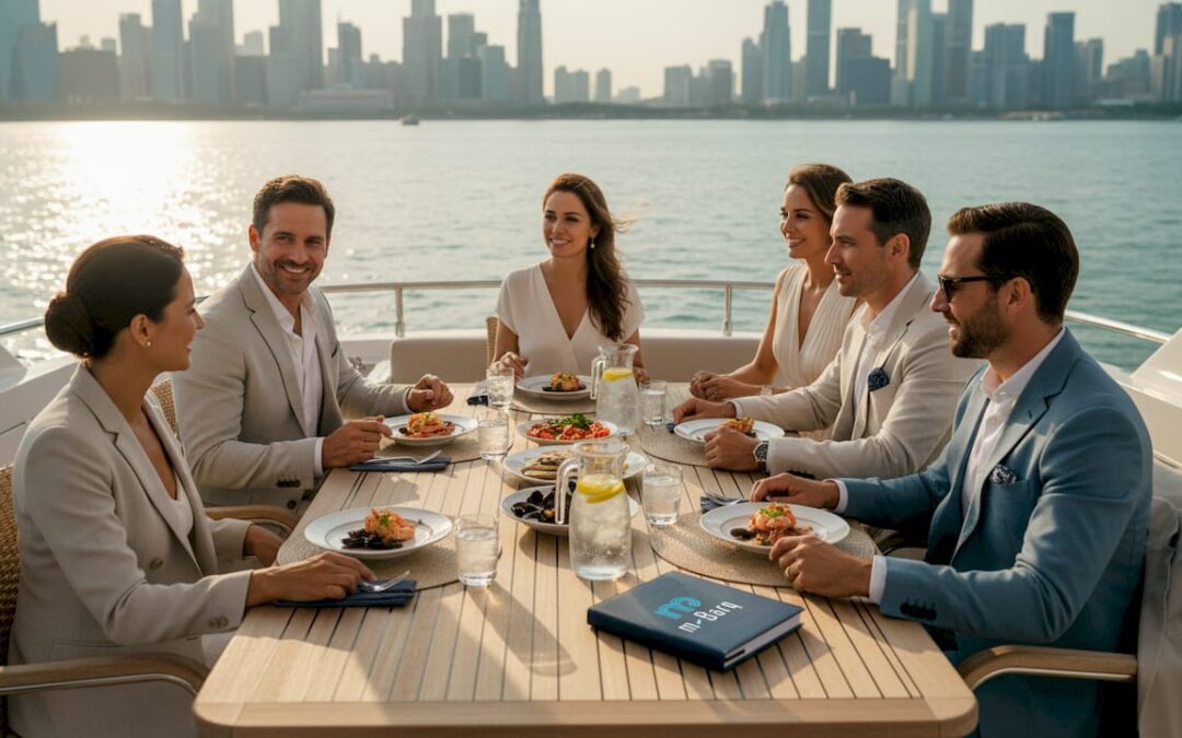 Yacht catering explained: Elevate corporate events in Singapore