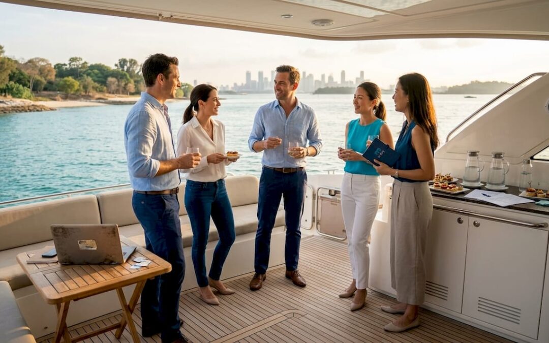 Unique yacht party ideas for corporate events in Singapore