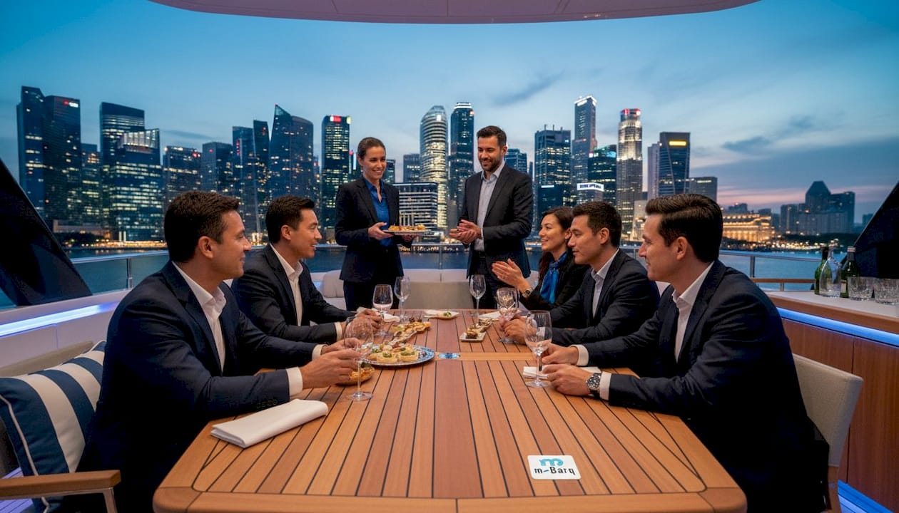Motor yacht guide for corporate events in Singapore